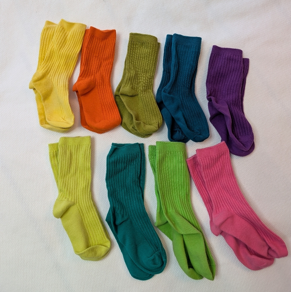 4-5T Colorful Ribbed Socks Set - Picture 1 of 4